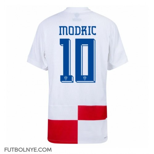 Camiseta Croacia Luka Modric #10 Primera Equipación Eurocopa 2024 manga corta